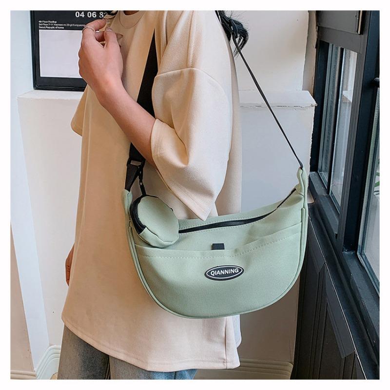 Stylish Minimalist Dumpling Bag Spacious Korean Women Shoulder Crossbody Bag Versatile Everyday Shopping Tote