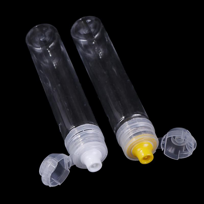 10Pcs Plastic Bottle Push Pull Replacement Caps Reusable Portable Paste Packaging Bottle
