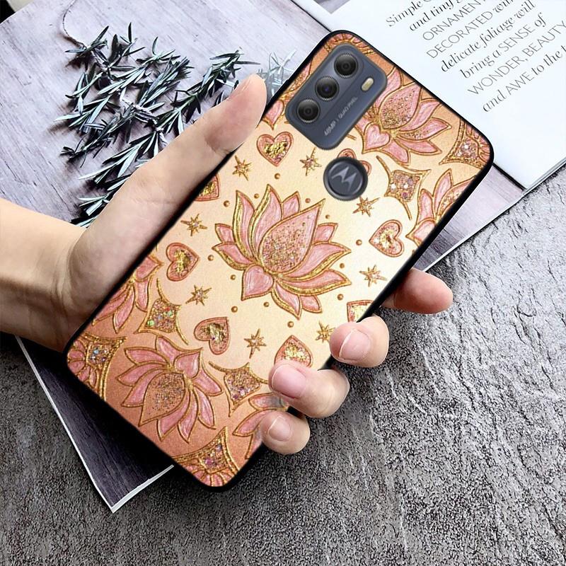 Phone Case For Moto G86 G85 G75 G15 G05 G56 G72 G53 G54 G84 G60 G31 G32 G24 G 5G G Play Lotus Flower
