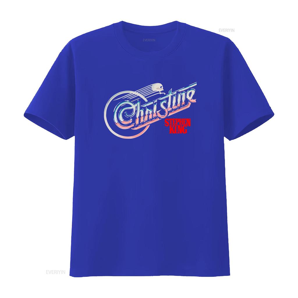 Christine Stephen King Book Fan Art T Shirt Stylish Design for Horror Lovers vintage Washed Breathable graphic Stretched