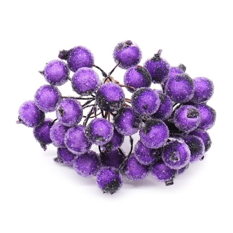 Pack of 40 Artificial Foam Berries Christmas Bright Faux Berries for Enhancing Holiday Decors and Handmade Projects
