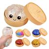 Cute Steamed Bun Stress Relief Toy - Premium High Resilience Fidget Toy Ortable Compact Size For Home Office