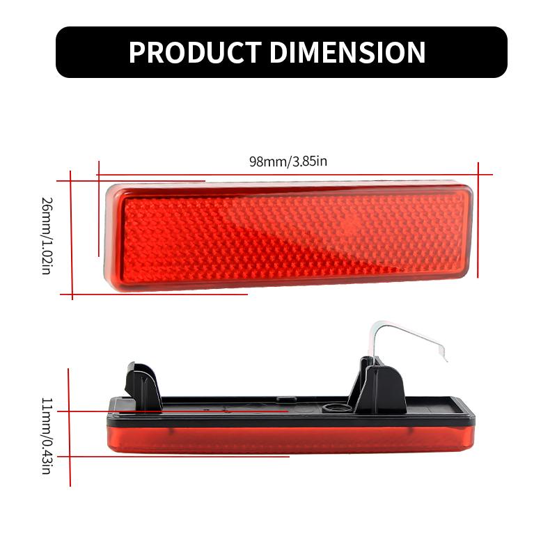 2PCS Rear Bumper Reflector Brake Tail Light Shell no bulb For Opel Vauxhall Vivaro Movano A For Nissan Primastar Accessories