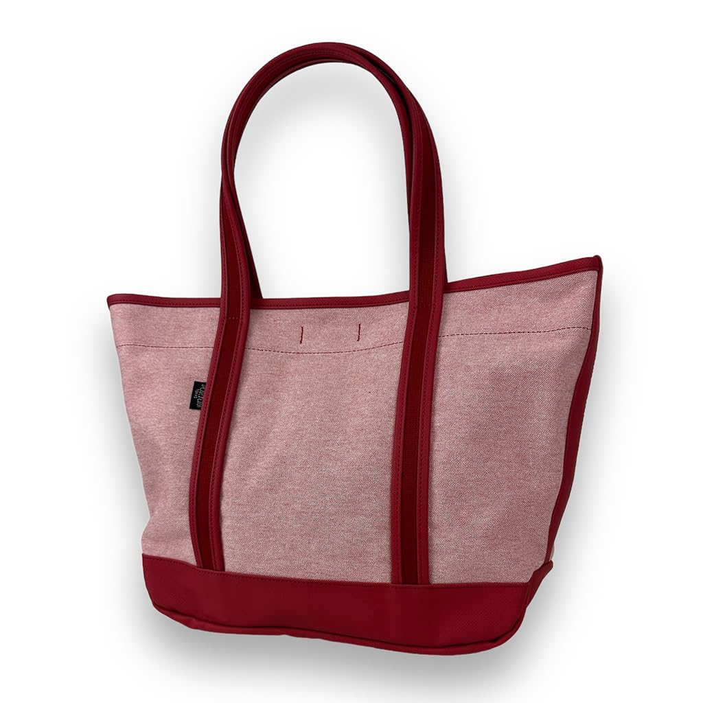 Porter Boyfriend Tote Chambray Tote Bag Medium, 877-18540, Red/20
