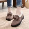 Niedliche kurze Schleife Schneestiefel 2024 Winter neue Baumwollschuhe für Damen mit Samt und One-Step Damen Baumwollschuhe Zapatos Mujer