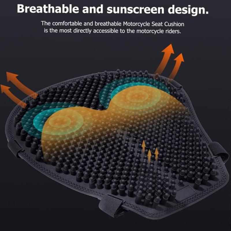 Thickened Motorbike Seat Pad Breathable Silicone Cover Motorcycle Saddle Protector Comfortable Riding Cushion Universal Bike Pad