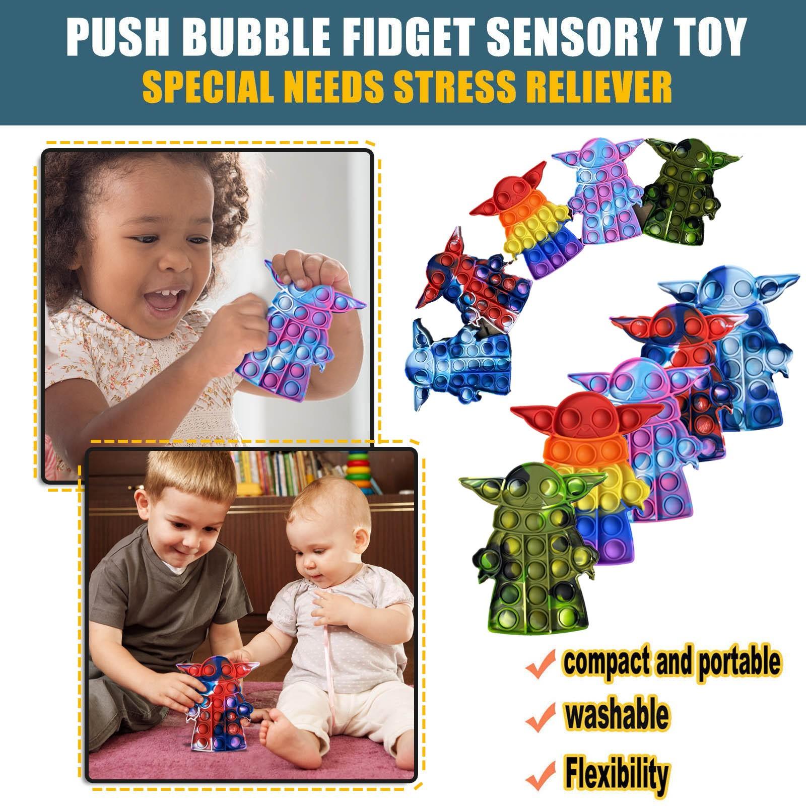 

Детский брелок для ключей Whack-Mole, пузырчатая сенсорная игрушка, подарки для игрушек для снятия стресса