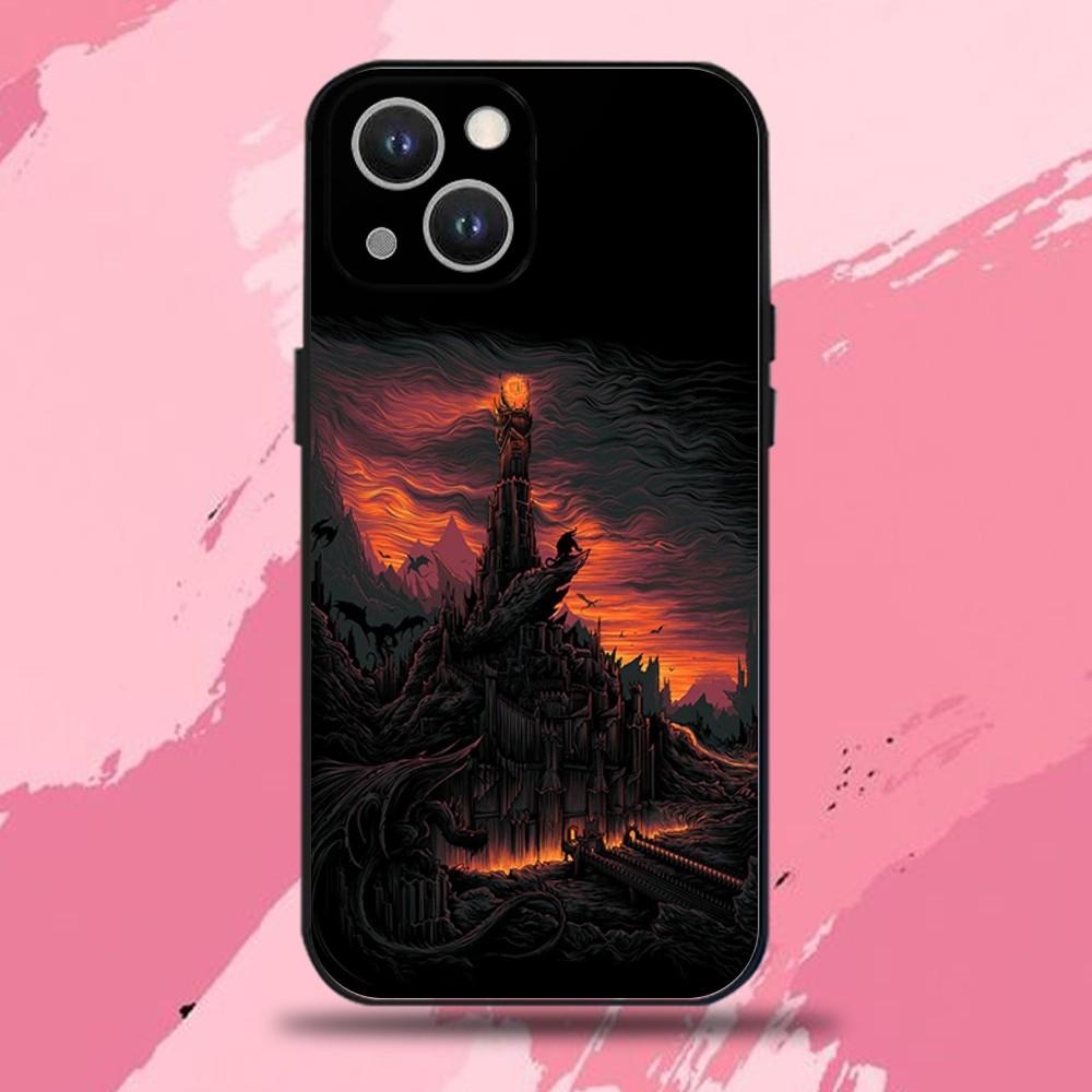 The Lord of the R-Rings Phone Case For iPhone 16,15,14,13,12,11 Plus,Pro Max,XS,X,XR,SE,Mini,8,7,Soft Silicone Black Cover iPhone15pro