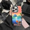 Custodia per Telefono D-Gumball e Darwin Per iPhone 17,16,15,14,13,12,Pro MAX Nera Opaca Cover Antiurto