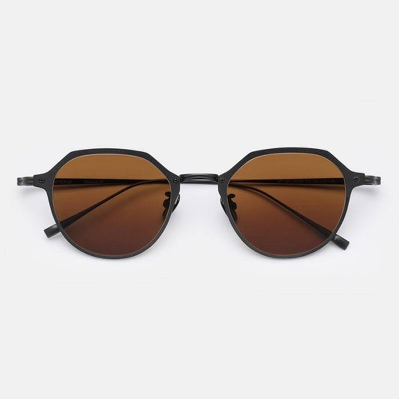 

MATTEPUZ mp-09 TITANIUM BROWN SUNGLASS DARKSILVER FREE