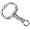 Cattle Nose Ring Stainless Steel Cattle Nose Clamp Bull Cow W Spring Nose Ring for Farm Breeding Accessory