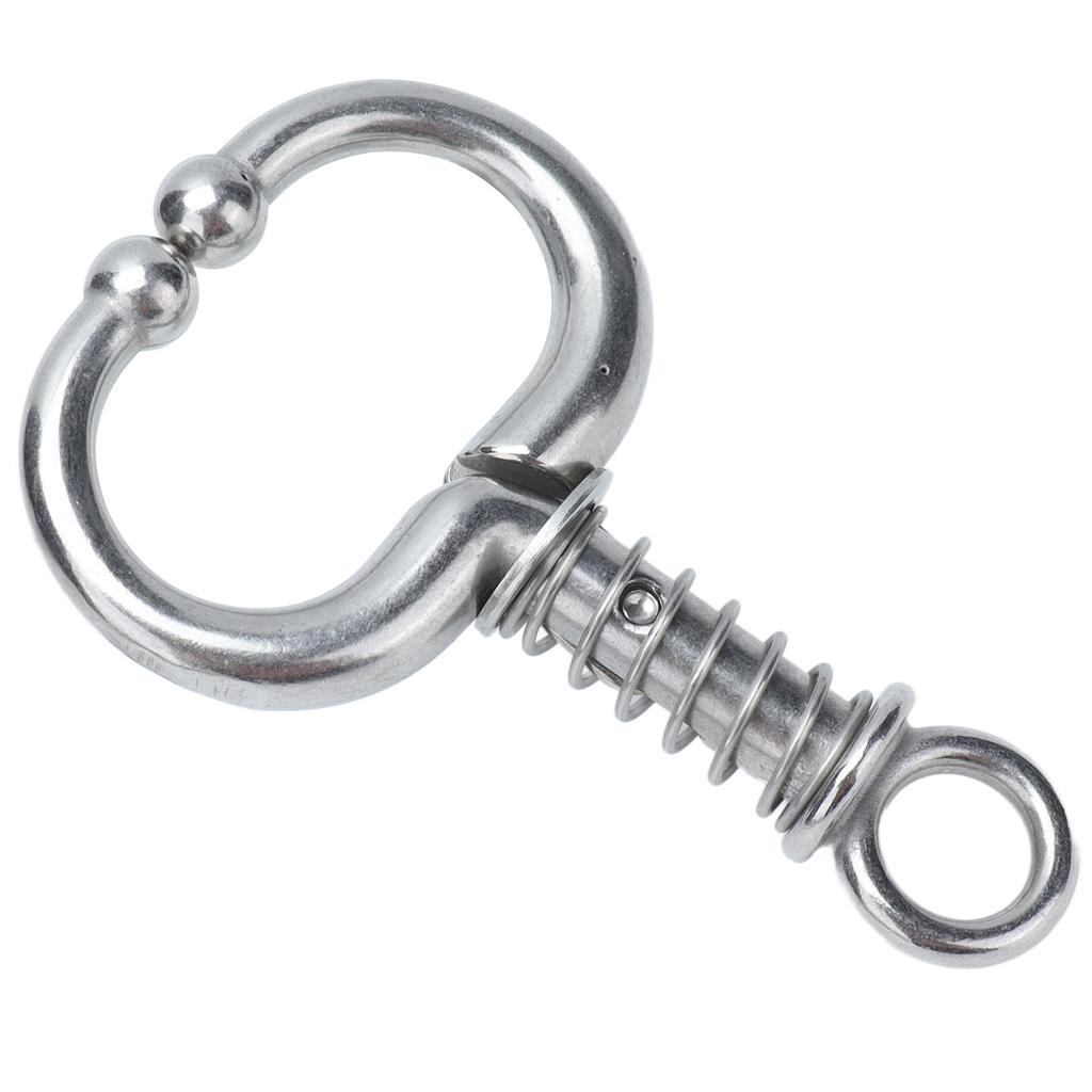 Cattle Nose Ring Stainless Steel Cattle Nose Clamp Bull Cow W Spring Nose Ring for Farm Breeding Accessory