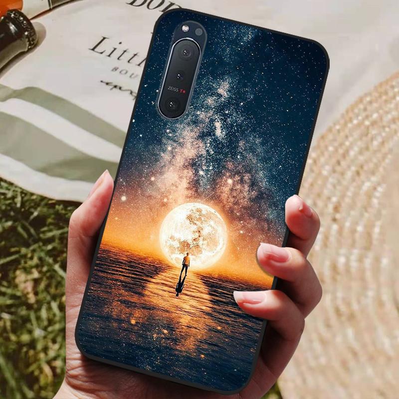 Für Sony Xperia 5 II Hülle Silikon Rückseite Handyhülle für Sony Xperia 5 II Hüllen Xperia1 III L4 Weiche Bumper Coque Cool Fundas
