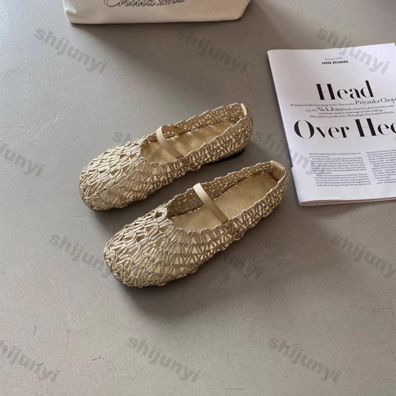 Mode Damen Sandalen 2025 Sommer Neu Mesh Atmungsaktiv Slipper Lässige Flache Schuhe Leicht Bequem Mode Luxus Mary Jane Schuhe