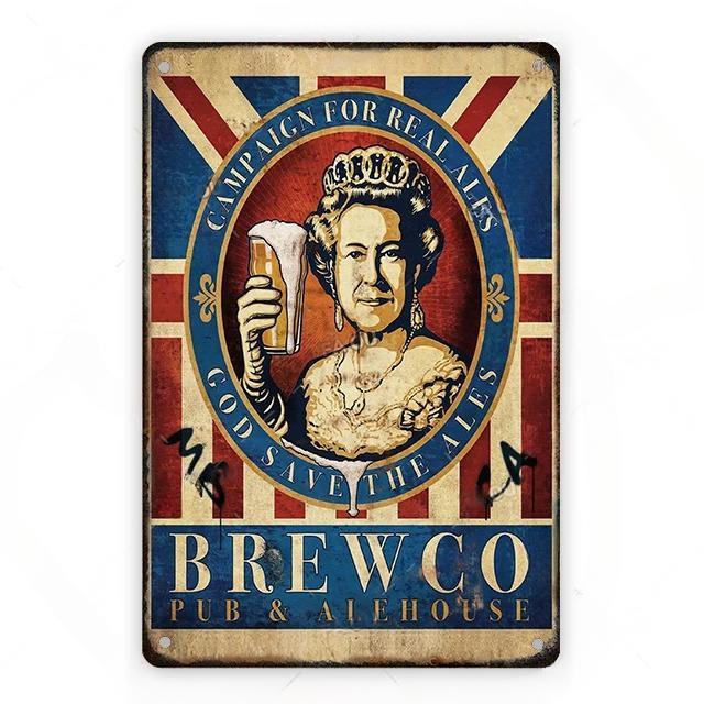 Cold Beer Posters Vintage Metal Tin Signs Drink Retro Bar Club Pub Restaurant Wall Art Decoration Plate