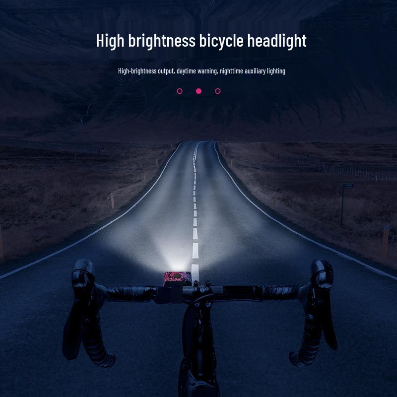 Bright USB-C Rechargeable Waterproof Bicycle Light Set with Aluminum Front and Rear Lights
