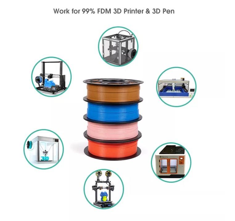 Factory Price PLA Filament 1.75mm Filament 3d Printer PLA 1kg/spool  3d Printer Filament