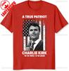 Charlie Kirk Breathable Tee Patriot Graphic Justice Awareness Cotton Unisex Comfortable Vintage Streetwear Pray Design Tops