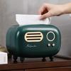 Radio Model Pumping Paper Case Decoration Props Tissue Paper Dispenser Retro  Plastic for Apartment Restaurant