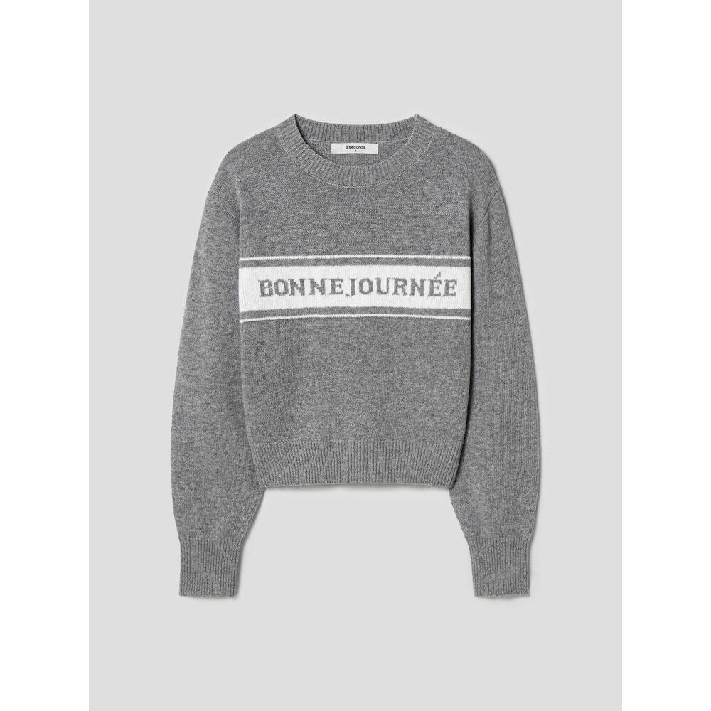 8seconds Modified Lettering Pullover Gray