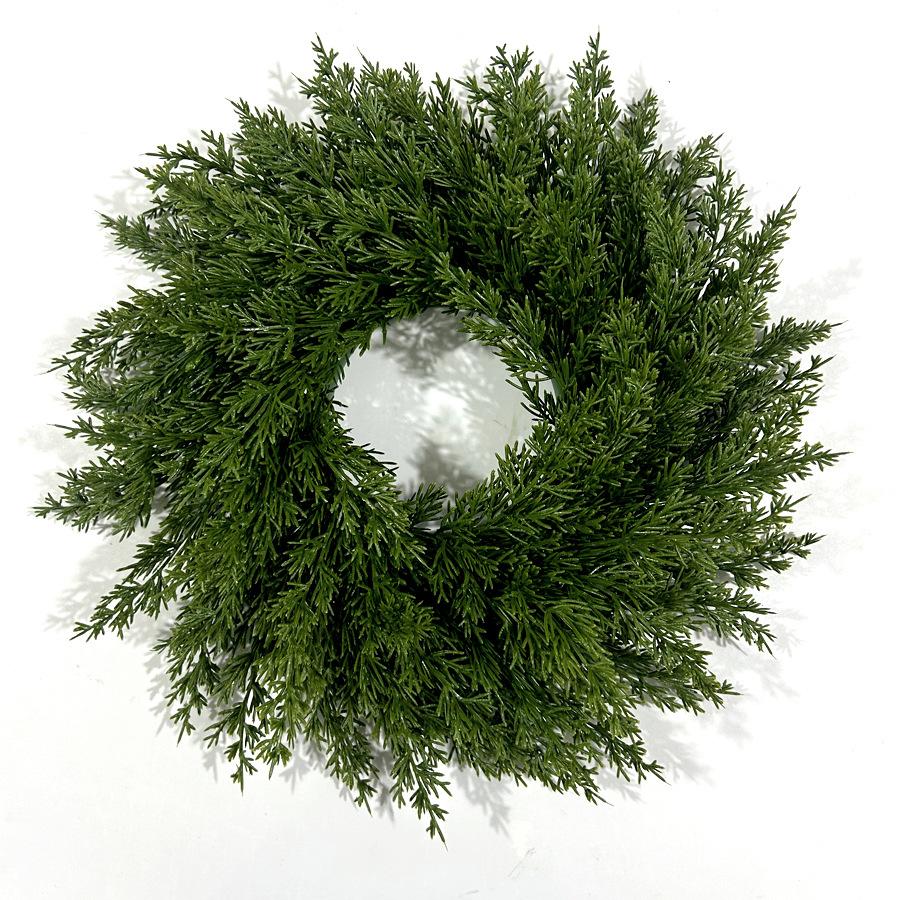 Artificial Pine and Cypress Garland Artificial Pine Needle Green Plant Christmas Window Decoration Home Door Hanging Decoration