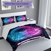 3PC Custom Name Gamer Neon Vibes Bedding Set Printed  Bedding Set Duvet Cover Closure Includes 1 Duvet Cover & 52 Pillowcases for Bedroom