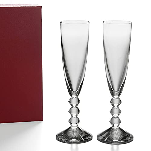 Baccarat Vega Champagne Flutes Pair Narcissus (2 Pieces) 2811-801(1365-109) [item]