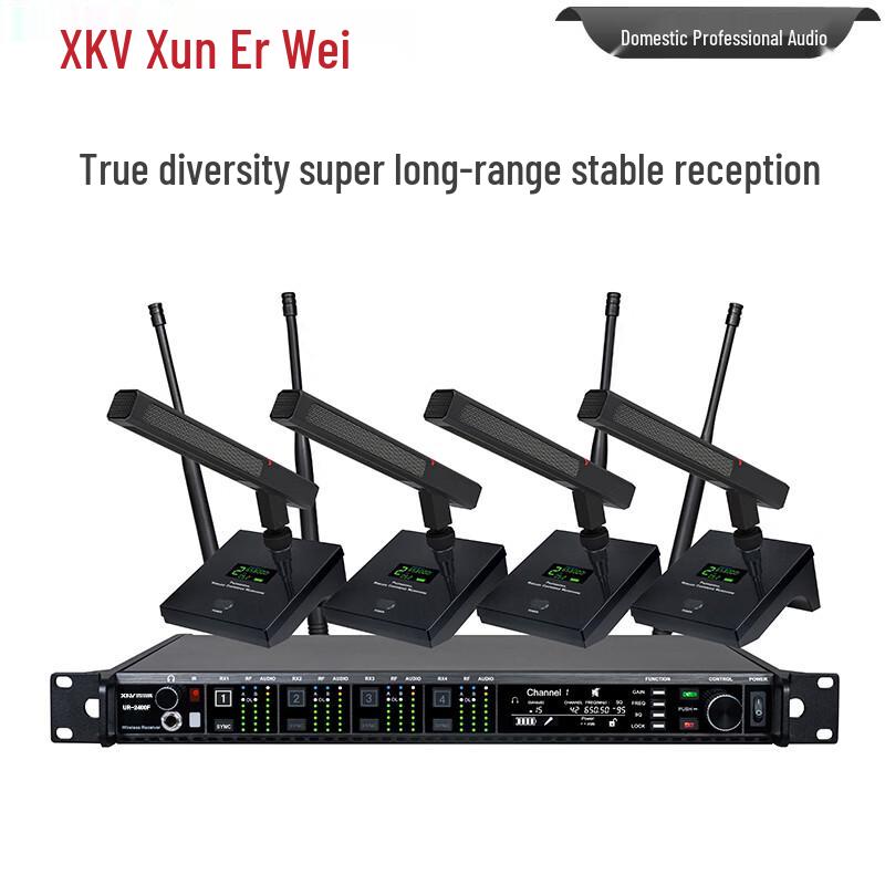 Xun Er Wei Professional True Diversity Wireless Microphone System (CN version)