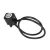 Waterproof Handlebar Switch Headlight Fog Lamp ON OFF Button 0.4in Mount with Red Light Reset Lock