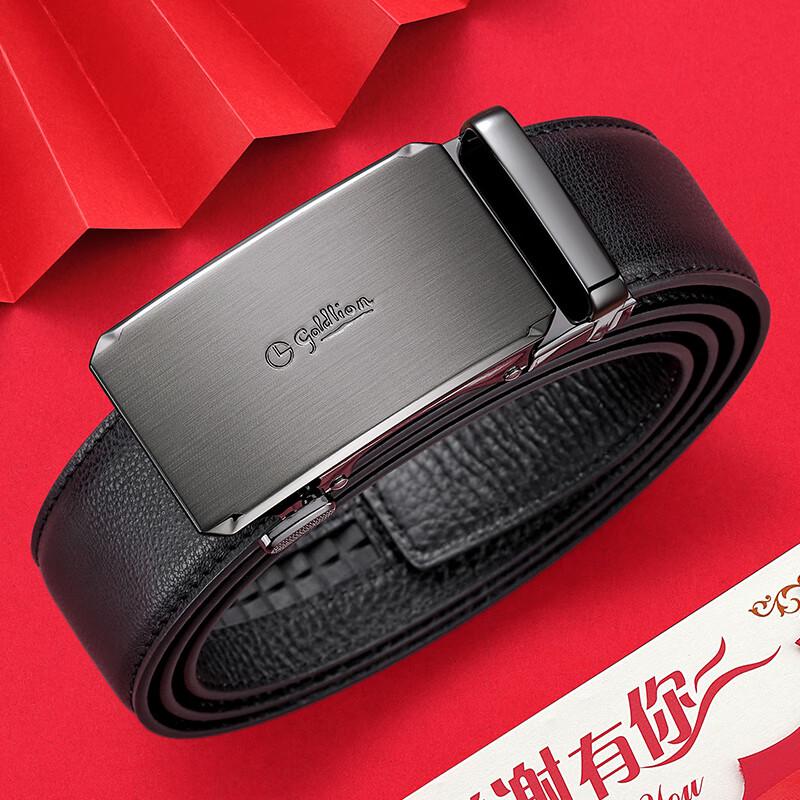 

Goldlion Men s Automatic Buckle Leather Belt 140cm