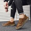 Fashion Men's Round Toe Casual Shoes Comfortable Slip Resistant Wear-resistant Daily Walking and Outdoor Leisure Activity Travel Shoe