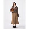 Gu Brushed Flare Skirt