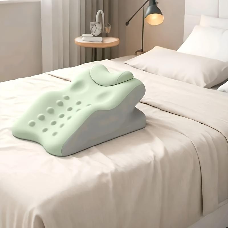 Cuscino Ergonomico per Supporto Cervicale, Cuscino da Letto con Federa Traspirante Rimovibile, Multifunzionale per Chi Dorme a Pancia in Giù e sulla Schiena, Allineamento Spinale