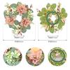 Simulation Dahlia Candlestick Wreath Simulation Wreath Dining Table Decoration Wedding Photography Props