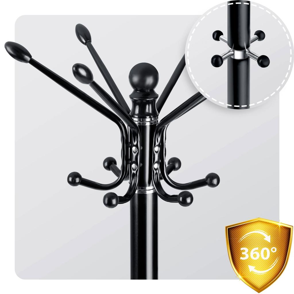 Standing Clothes Rack With Marble Base Massido 684300