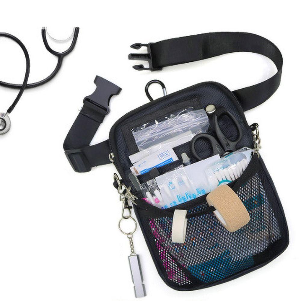 Adjustable Strap Nurse Crossbody Bag Multi Pocket Nurse Waist Pouch Nurse Hip Bag  Nursing Student