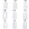 ZRM Jewelry Stainless Steel 26 English Alphabet Pendant Necklace Men Jewelry Personality Hollow Letter Pendant Friends Gifts