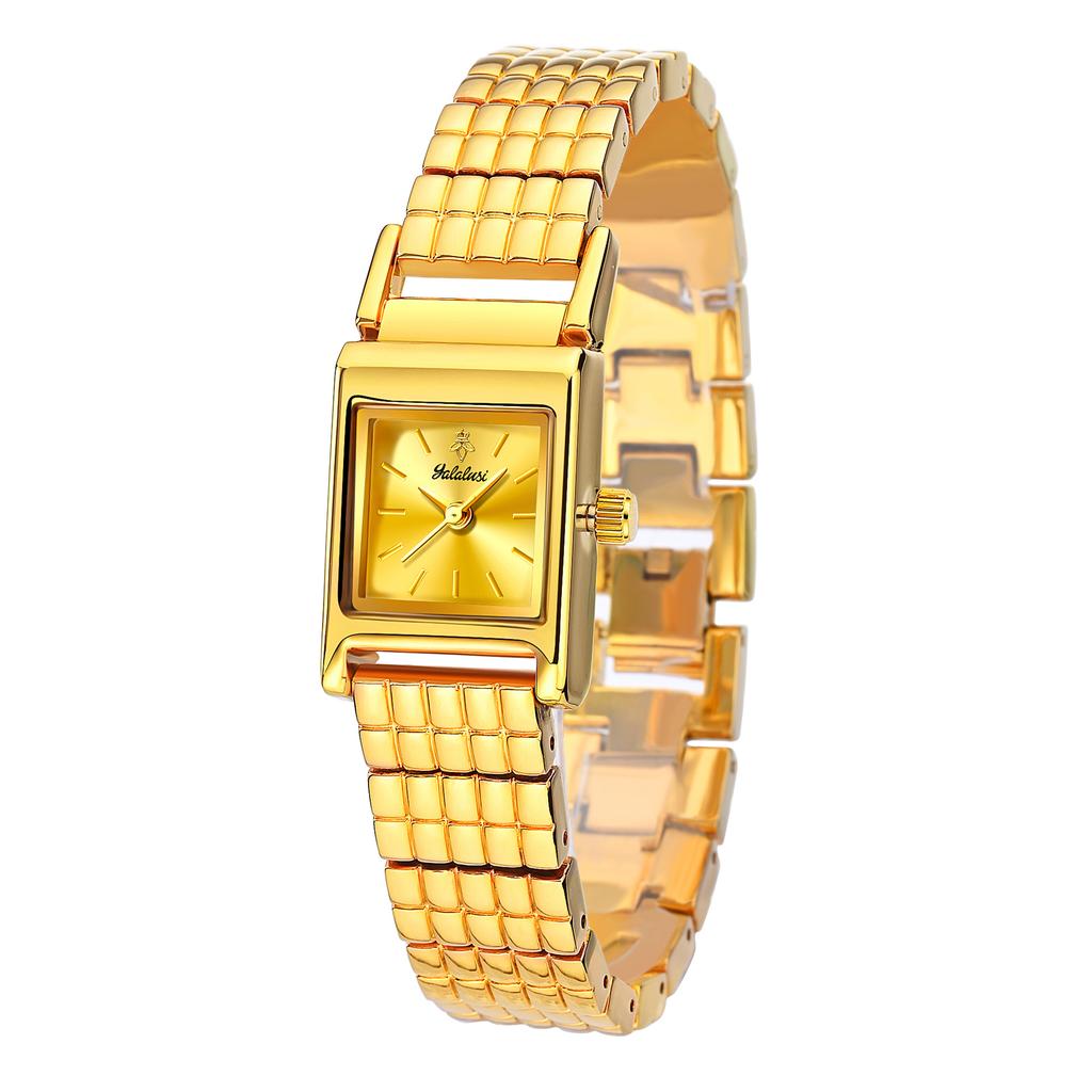 Yalalusi Luxury Square Jane Ladies Watch Light Luxury Gold Women'S Watch Style