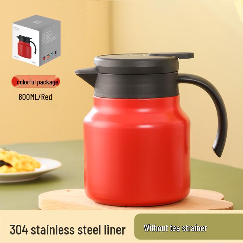 304 Stainless Steel Insulated Teapot with Infuser
