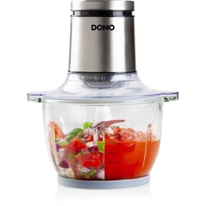 Hachoir Maxi - DOMO - DO9244MC - 400 W - 1400 Ml - Lames En Acier Inoxydable - Bol Gradué