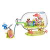 JAKI Jiaqi HK322 Smurfs Creative Message in a Bottle - Childhood Adventure Building Blocks Toy