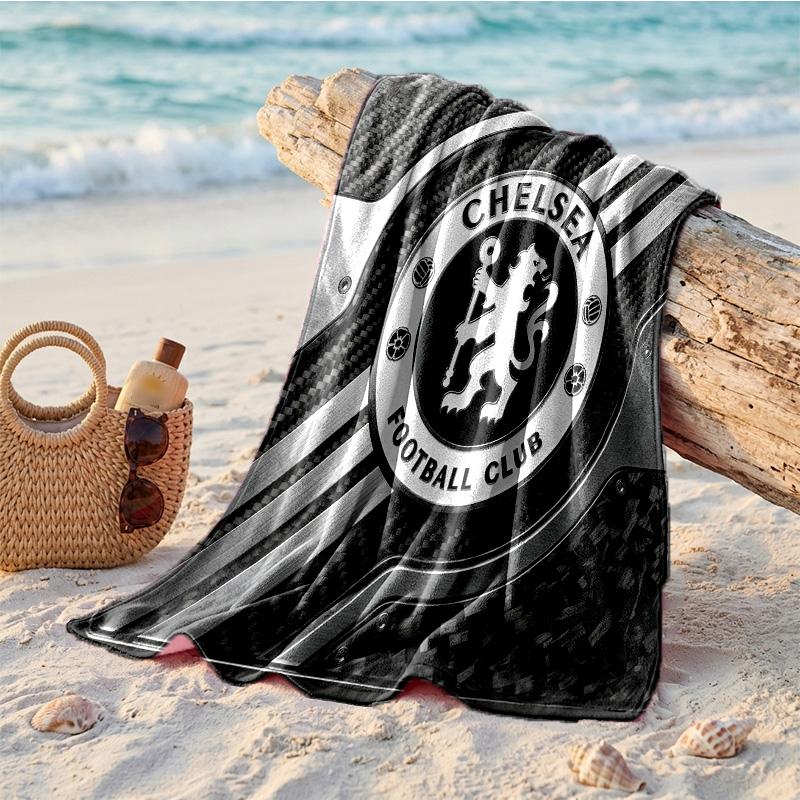 Chelsea FC Print Microfiber Beach Towel Quick Dry Absorbent Large Towel For Beach Swimming Travel