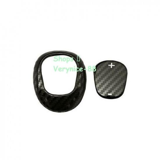 For Chevrolet Malibu 2016-2021 Steel Carbon Car Gear Shift Knob Head Cover Trim