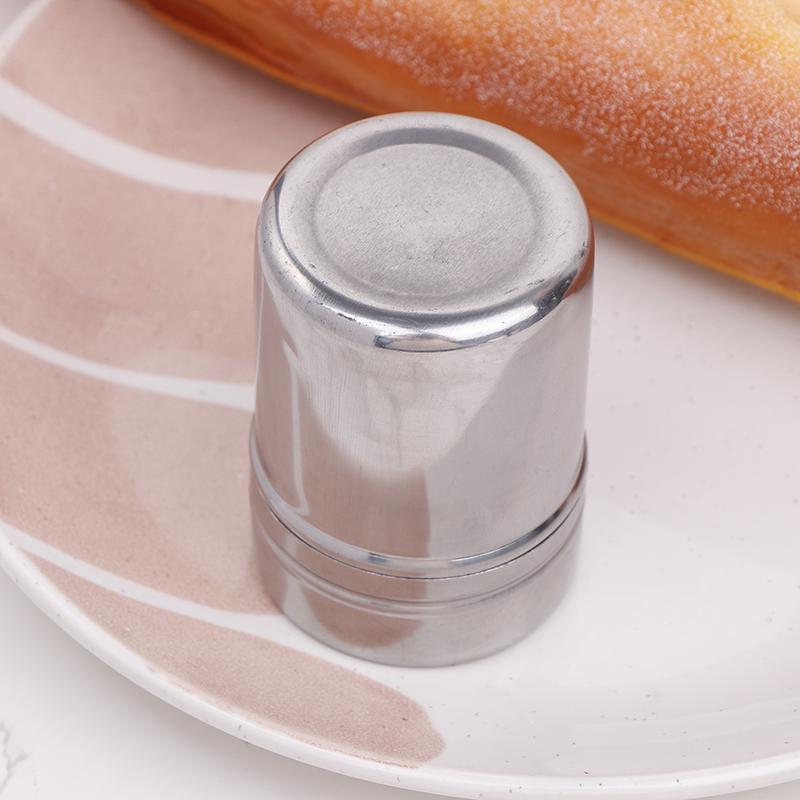 1 Stück Edelstahl Kaffee Shaker Kakao Schokolade Mehl Puderzucker Sieb Filter mit Deckel Küche Kuchen BBQ Küchenwerkzeuge