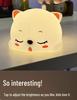 Sleepy Cat Silicone Night Light: Children's Bedroom Lamp and Sleep Aid