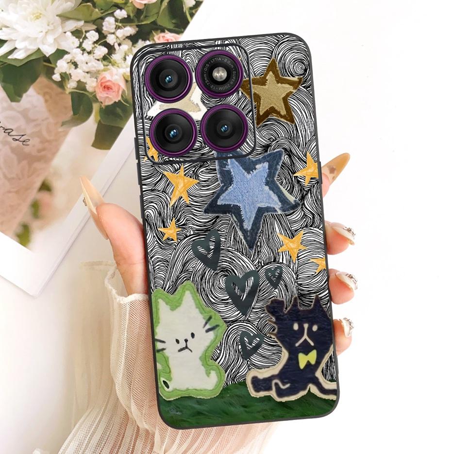 For Motorola Edge 60 Fusion Case Edge60 S Luxury Candy Painted Cover Soft Silicone Case For Motorola Edge 60 Pro Edge60 5G Shell