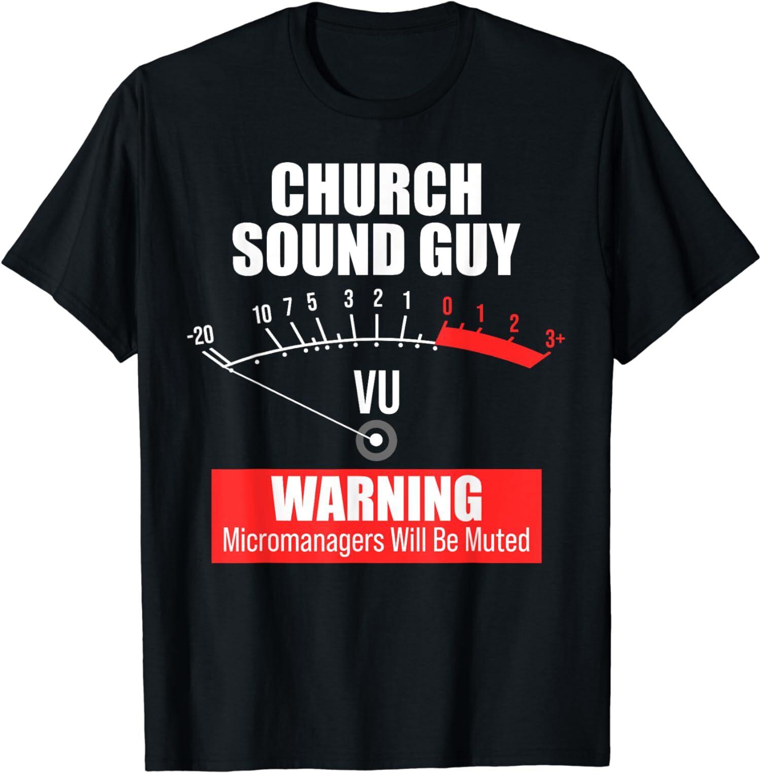 NEW LIMITED Church Sound Guy Muted Audio Tech Engineer Tee T-Shirt XL