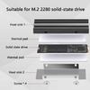 M.2 SSD HeatSink Heat Sink NVME M.2 2280 SSD Hard Disk Aluminum Heat Sink Radiators Thermal Cooling Pad for Desktop PC