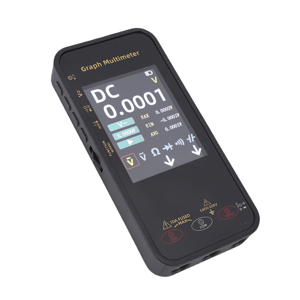 Smart Multimeter 3.2 Inch Screen Anti Burning 20000 Counts Voltage Resistor Temperature Capacitance Meter