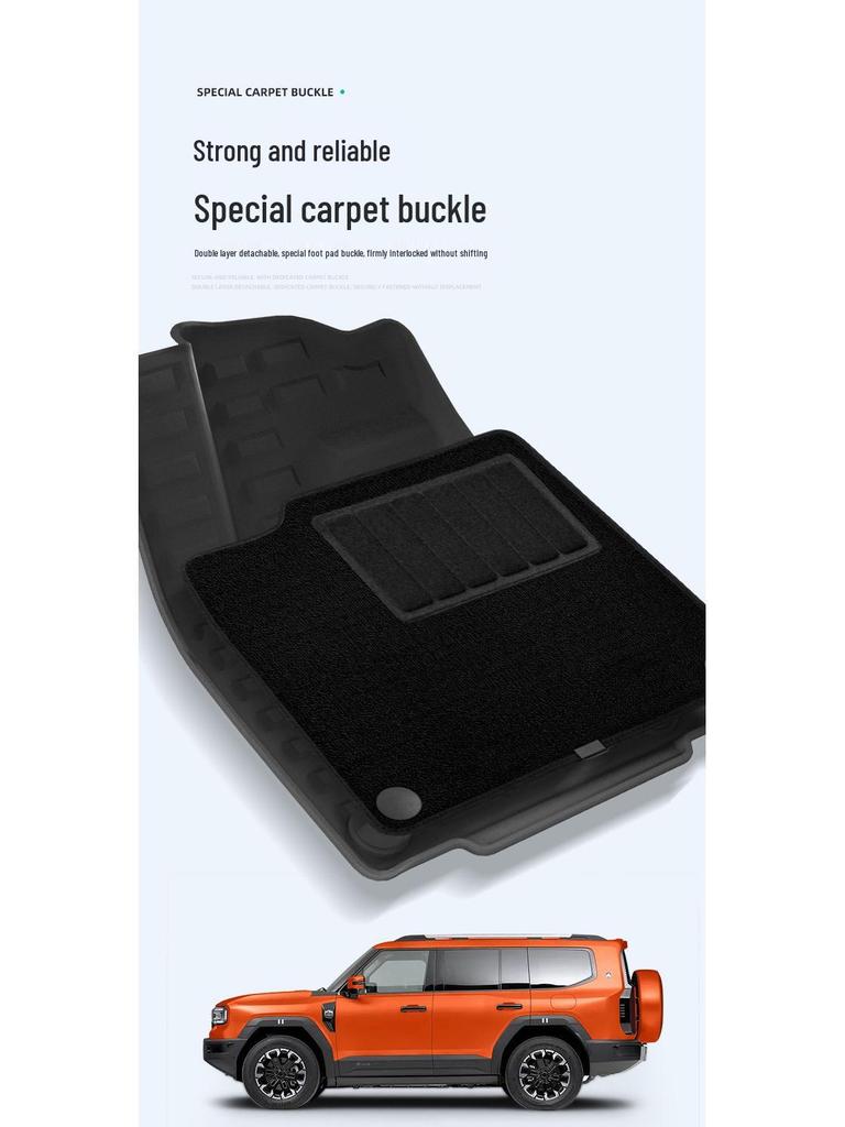 Compatible with 25 Jetour G700 models: TPE floor, trunk, and backrest mats.